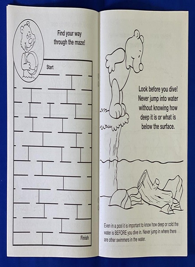 ZOCO - Swim & Pool Safety Coloring & Activity Book for Kids (25 Bulk Pack, Without Crayons) - Water Safety & Drowning Prevention - Image 2